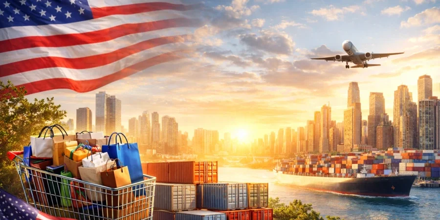 Economia dos Estados Unidos cresce mais do que estimado e consumo continua sustentando atividade