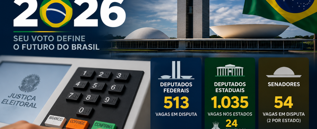 Eleições 2026: veja quantos deputados e senadores serão eleitos e como funciona a votação